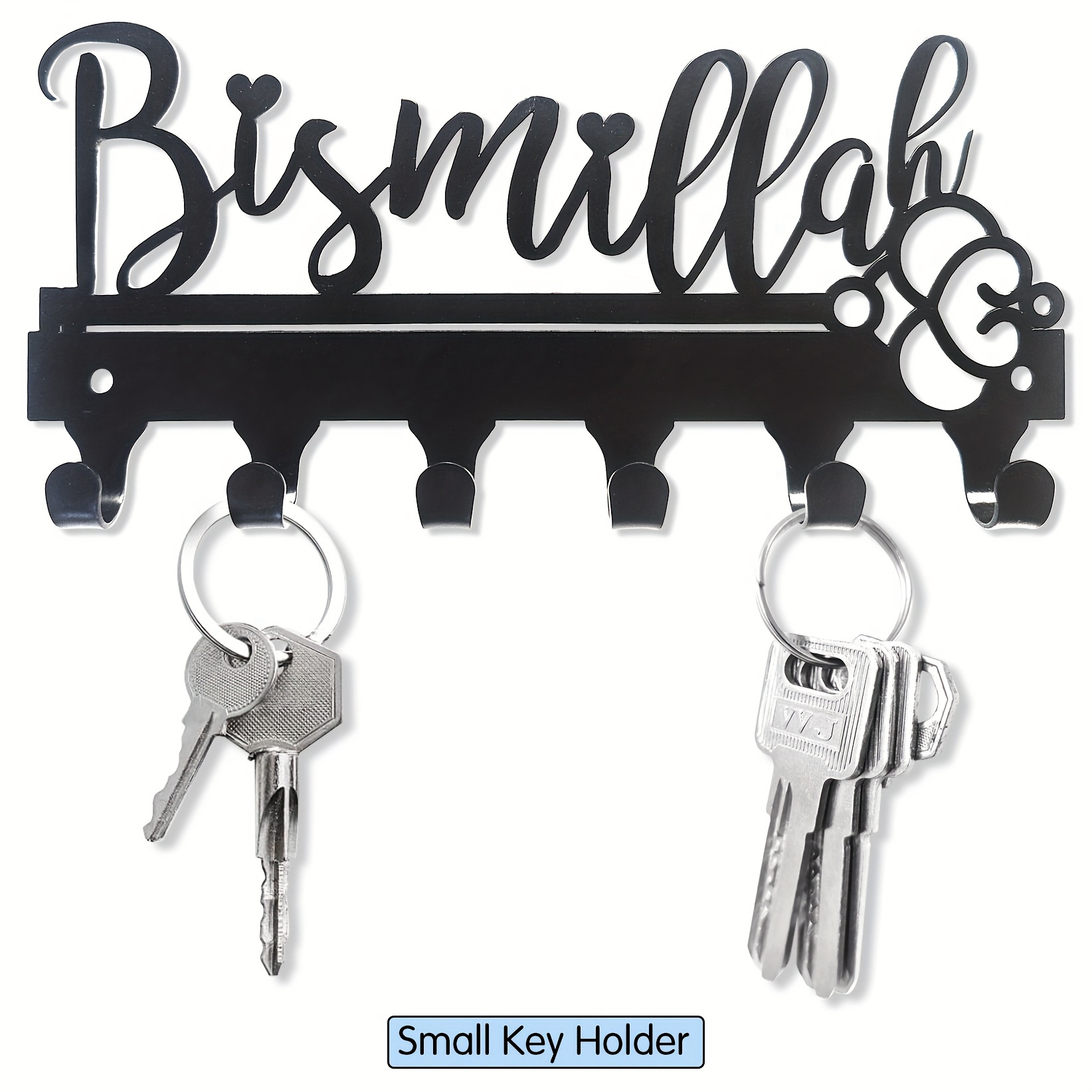 Art Craft Bar - CIFBUY Bismillah Metall-Wandkunst, Schlüsselhalter, wasserdicht, langlebig,