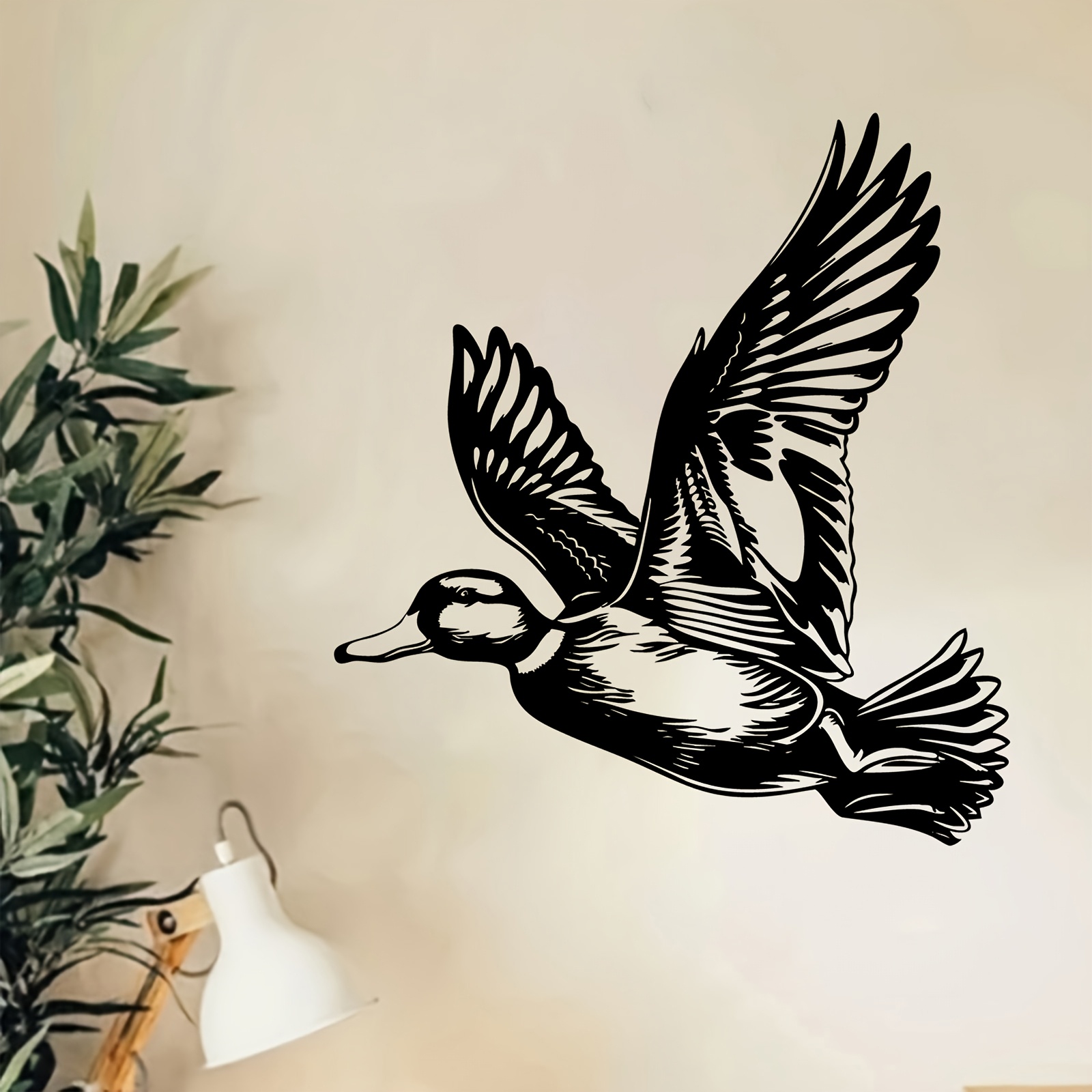 Art Craft Bar - CIFBUY Fliegende Ente, Metall-Wandkunst, wasserdicht, langlebig,