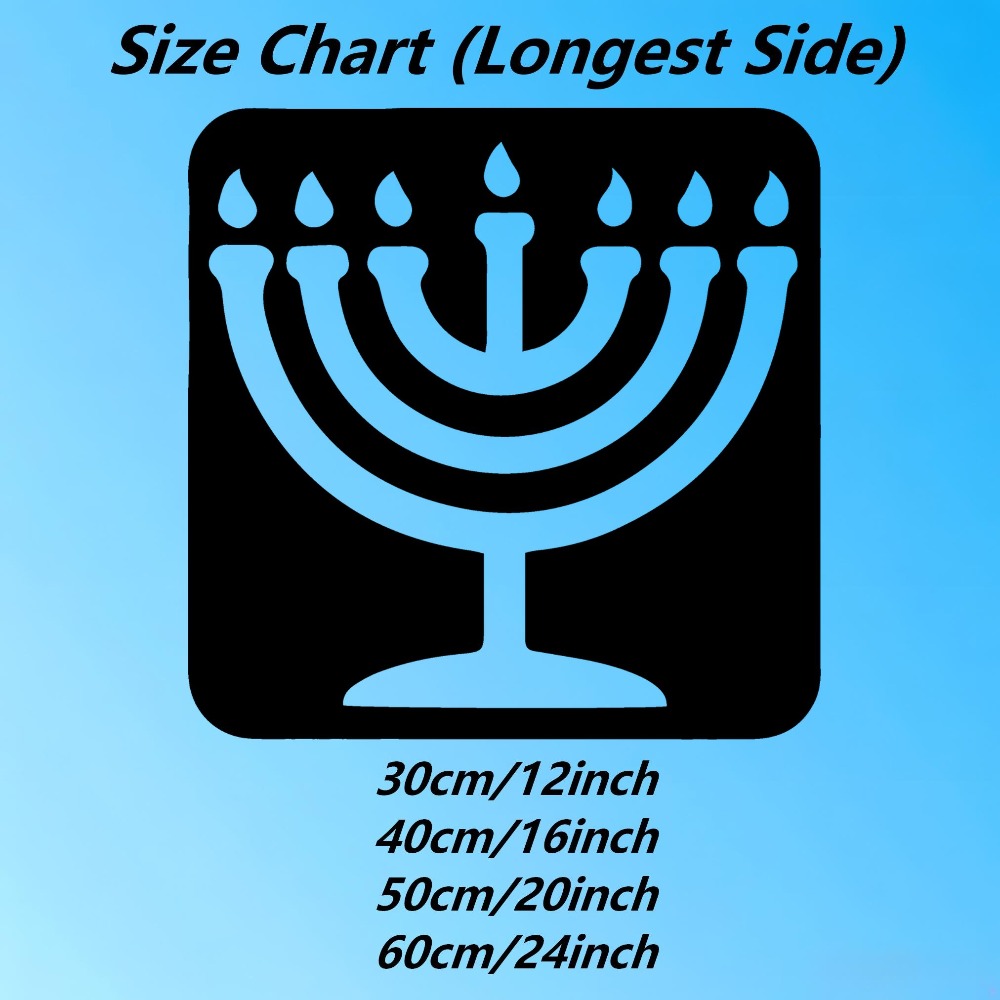 Art & Craft Paper For Kids - CIFBUY Vintage Menorah Metall-Wandkunst Eisen Lasergeschnitten