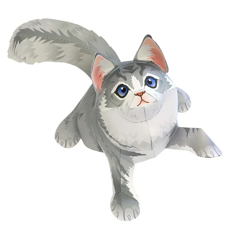 Art Craft Cardboard - Maine Coon Katze Falten Origami Kunst