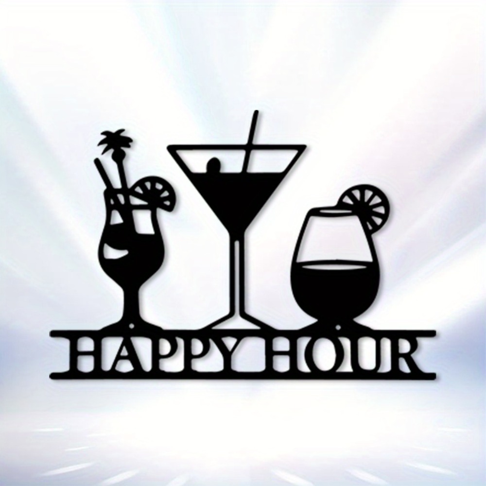 Art Craft Bar - CIFBUY Metall-Wandkunst Vintage Cocktail Martini Schild