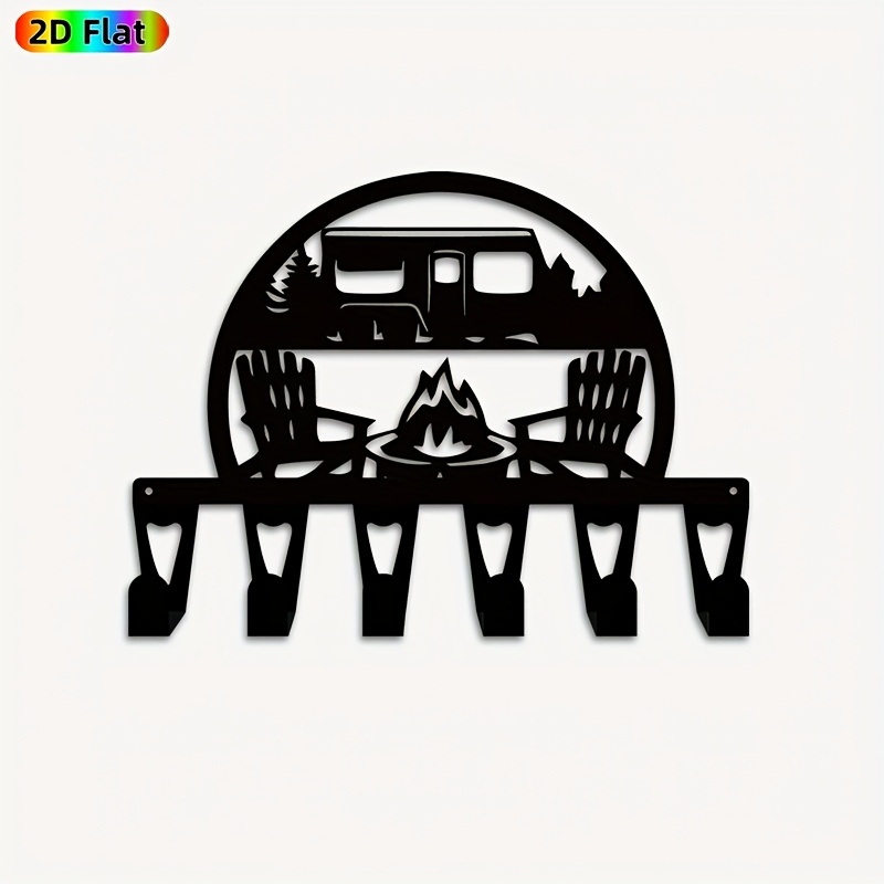 Art Craft Bar - CIFBUY Retro-Camper-Wanddekoration aus Metall, Schlüsselhalter, wasserdicht,