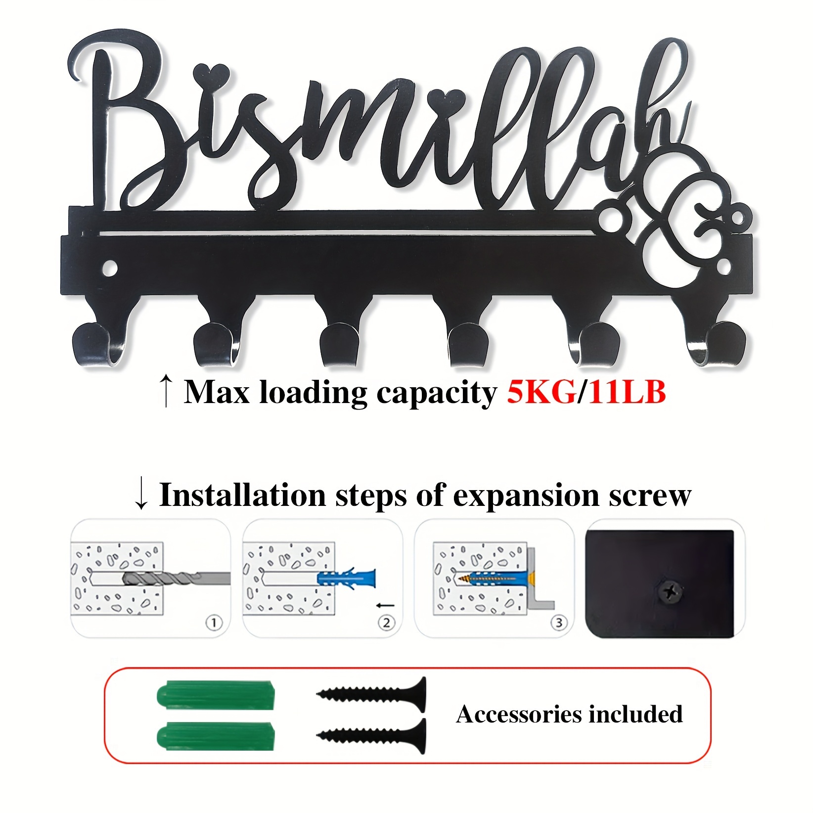CIFBUY Bismillah Metall-Wandku – Art Craft Bar Bewertung und Preis