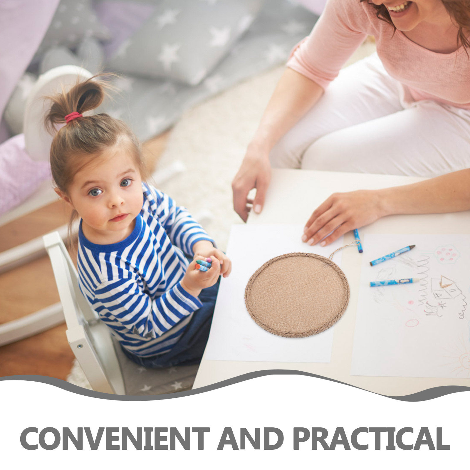 4 Stück Leinwand aus Jute für  – Art And Craft For Nursery Bewertung und Preis