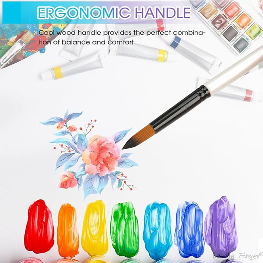 12-teiliges weißes Nylon-Künst – Gouache Paint Set Bewertung und Preis