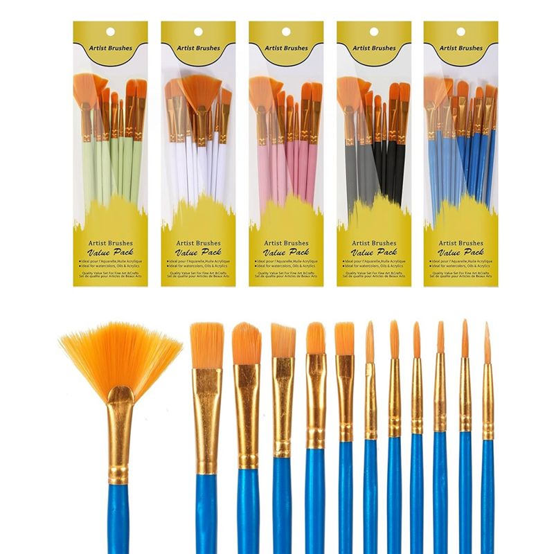 M12K-Acryl-Pinselset, 5 Packun – Gouache Paint Set Bewertung und Preis