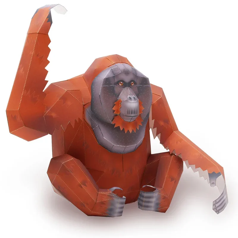 Orang-Utan Gorilla Origami Kun – Art Craft Cardboard Bewertung und Preis