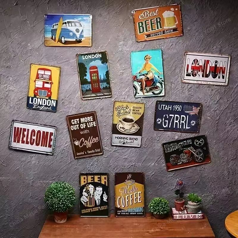 2D-Metall-Wandkunst-Schild, mo – Art Craft Bar Bewertung und Preis