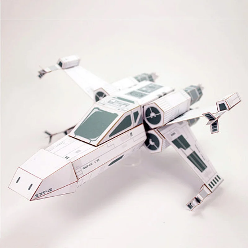 X-WING Fighter Weißes Papiermo – Art Craft Cardboard Bewertung und Preis