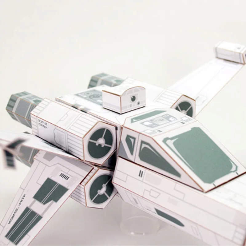 X-WING Fighter Weißes Papiermo – Art Craft Cardboard Bewertung und Preis