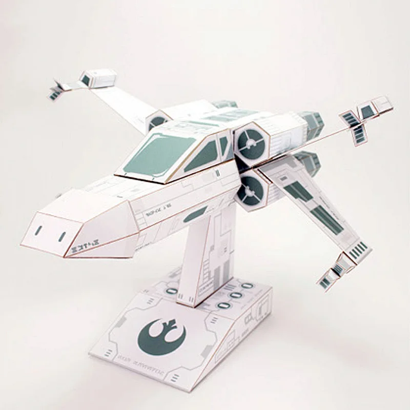 X-WING Fighter Weißes Papiermo – Art Craft Cardboard Bewertung und Preis